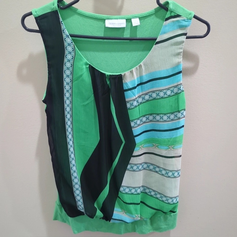 Chico's Multicolor Geometric Tank Top